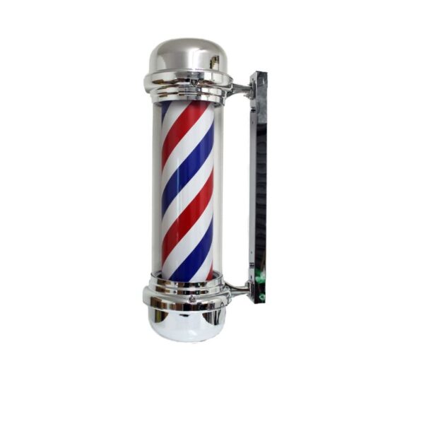 Barber pole LED, Silver , 95CM