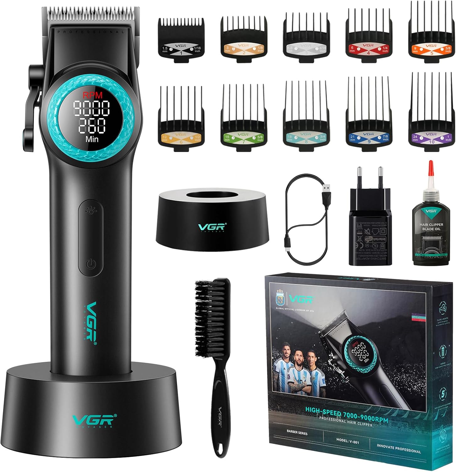 71Ufw-ts2-L._AC_SL1500_ VGR 001 Professional Hair Clippers
